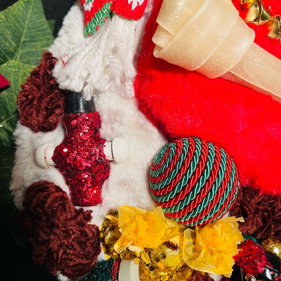 KEEPSAKE (Handcrafted) Luxury One-Of-A-Kind Christmas Stocking (Fur babies) - Picture 4 of 9